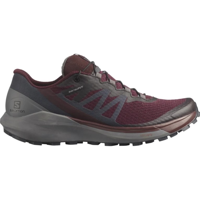 Burgundy / Dark Grey Salomon Sense Ride 4 Women\'s Trail Running Shoes | PH 97438B